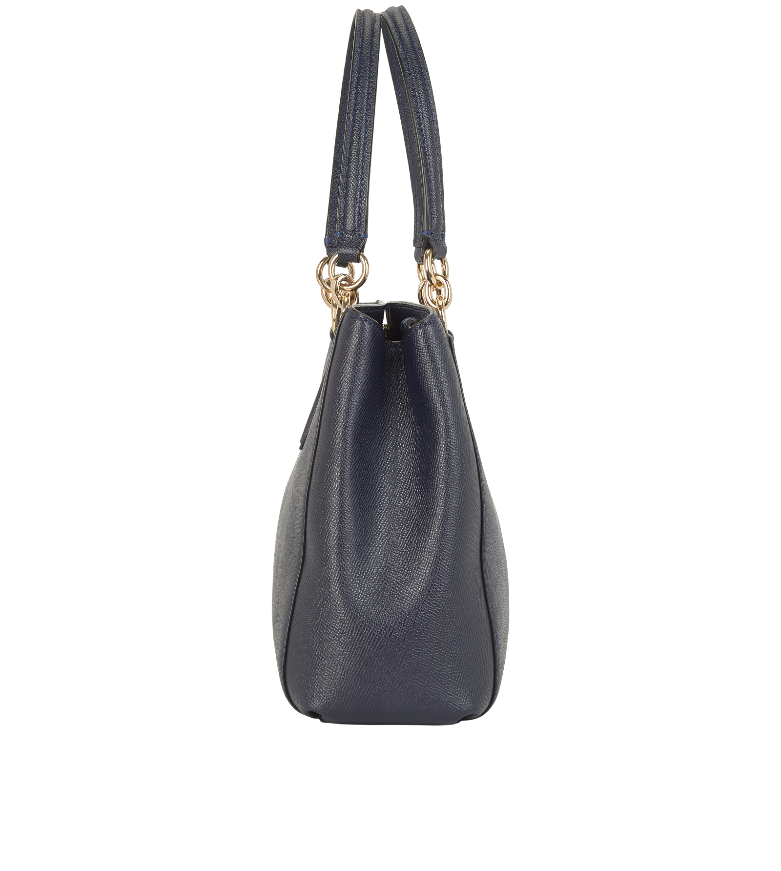 Minetta 2-Way, &pound;210, Handbags, Navy, Leather, Side view